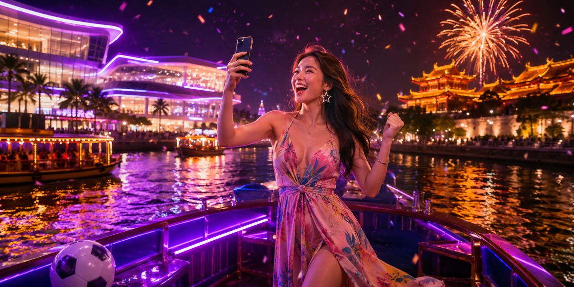 Không gian neon tại Huế gợi nhịp xem bóng đá và đọc kèo trước trận