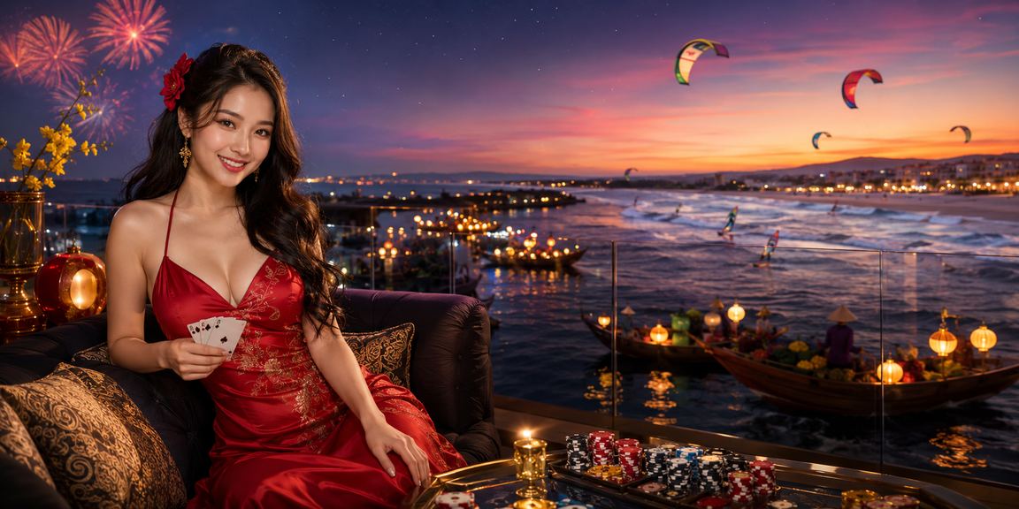 Không gian lễ hội Tết tại Mũi Né gợi ý đọc luật game bài trước khi chơi