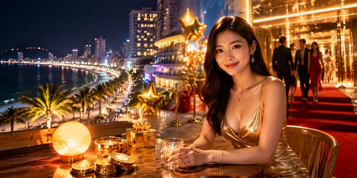 Không gian cà phê tại Nha Trang minh họa người dùng kiểm tra ví điện tử và VND